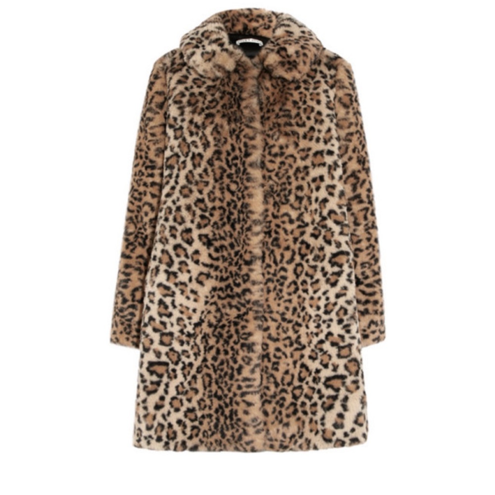 Oversize Leopard Coat - Kinsley - Alice + Olivia